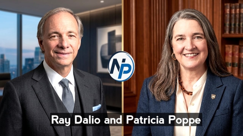 Ray Dalio and Patricia Poppe