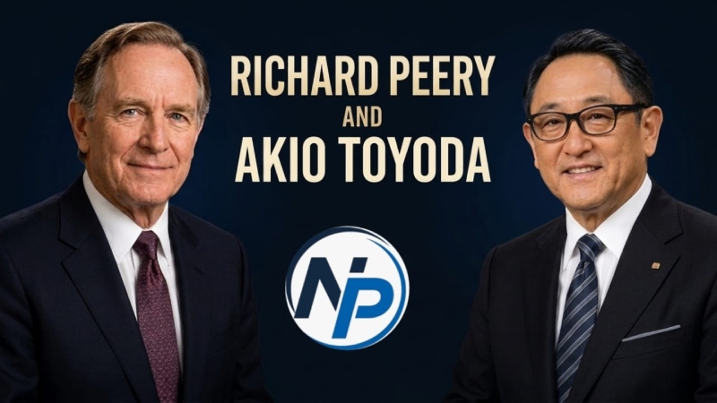 Richard Peery and Akio Toyoda