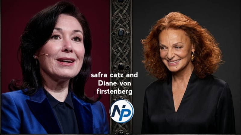 Safra Catz and Diane von Furstenberg