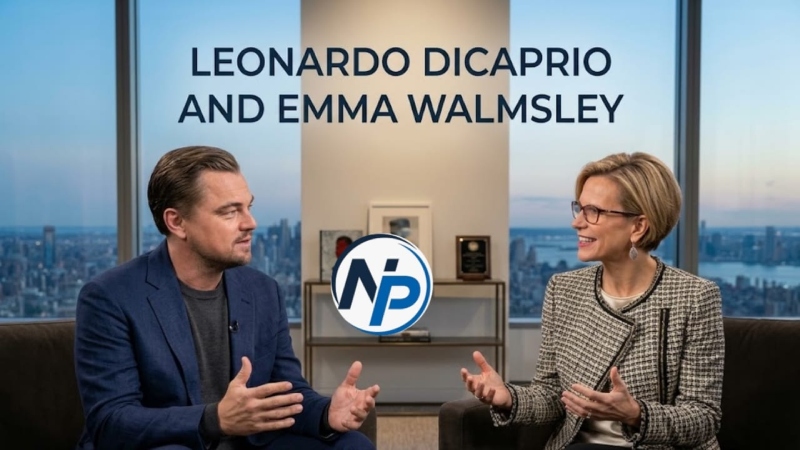 Leonardo DiCaprio and Emma Walmsley